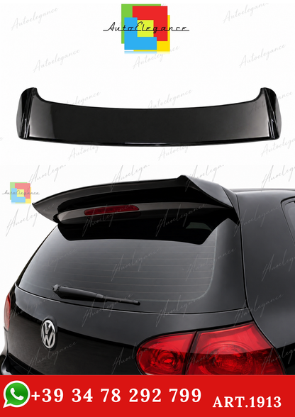🔥ART.1913 SPOILER ADATTO PER VW GOLF 5 2003-2009 GTI NERO LUCIDO🔥