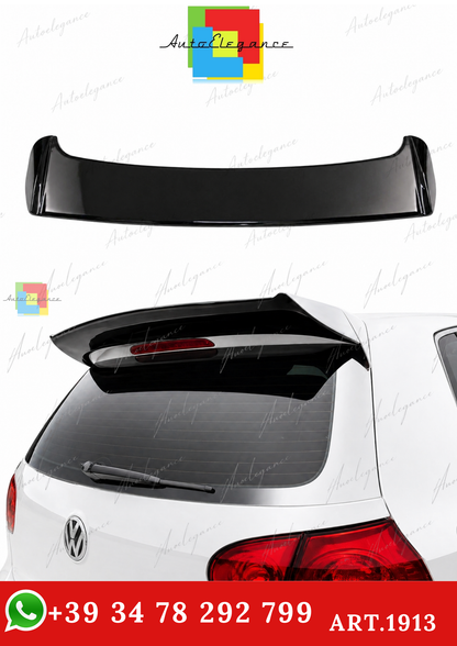 🔥ART.1913 SPOILER ADATTO PER VW GOLF 5 2003-2009 GTI NERO LUCIDO🔥