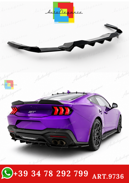 🔥ART.9736 SPLITTER POSTERIORE (CON BARRE VERTICALI) PER FORD MUSTANG GT Mk7🔥