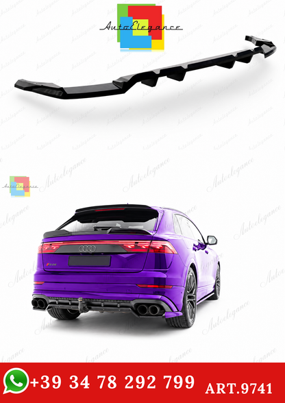 🔥ART.9741 SPLITTER POSTERIORE V.2 PER AUDI SQ8 / Q8 S-LINE Mk1 FACELIFT🔥