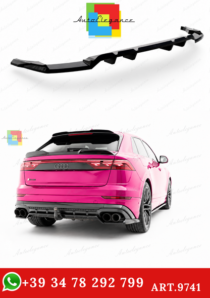 🔥ART.9741 SPLITTER POSTERIORE V.2 PER AUDI SQ8 / Q8 S-LINE Mk1 FACELIFT🔥