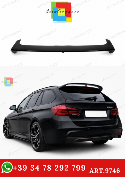 🔥ART.9746 SPOILER POSTERIORE PER TETTO BMW  F31 NERO LUCIDO IN ABS / 12-18🔥