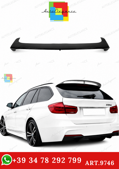🔥ART.9746 SPOILER POSTERIORE PER TETTO BMW  F31 NERO LUCIDO IN ABS / 12-18🔥