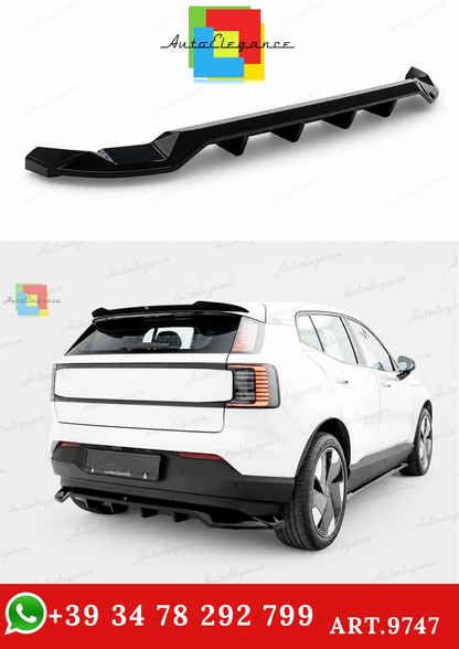 🔥ART.9747 SPLITTER POSTERIORE (CON BARRE VERTIVALI) PER VOLVO EX30 Mk1🔥