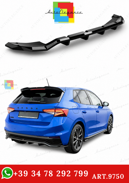 🔥ART.9750 SPLITTER POSTERIORE ADATTO PER SKODA FABIA MONTE CARLO Mk4🔥