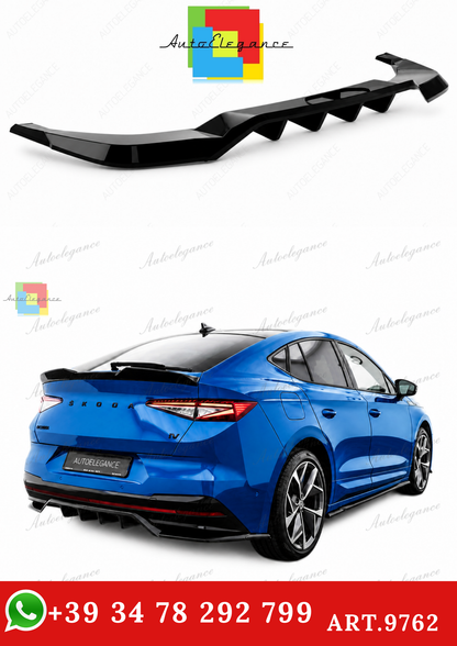 🔥ART.9762 SPLITTER POSTERIORE (CON BARRE VERTICALI) SKODA ENYAQ COUPE iV RS🔥