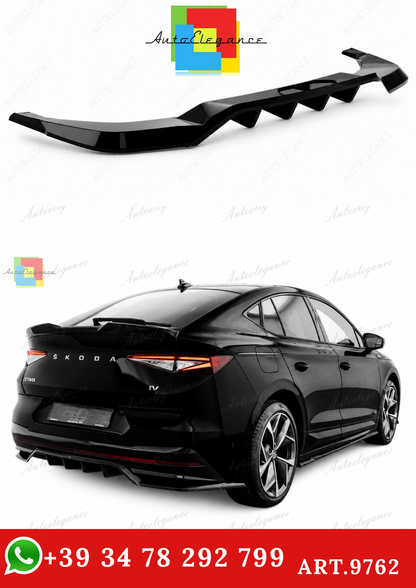 🔥ART.9762 SPLITTER POSTERIORE (CON BARRE VERTICALI) SKODA ENYAQ COUPE iV RS🔥