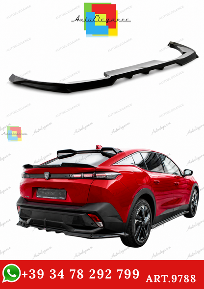 🔥ART.9788 SPLITTER POSTERIORE (CON BARRE VERTICALI) PER PEUGEOT 408 Mk1🔥