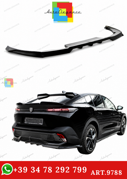🔥ART.9788 SPLITTER POSTERIORE (CON BARRE VERTICALI) PER PEUGEOT 408 Mk1🔥