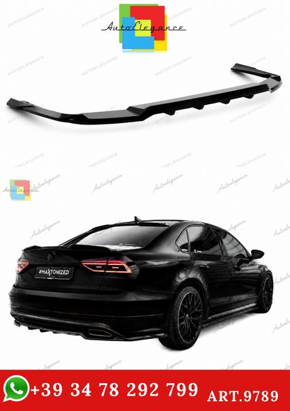 🔥ART.9789 SPLITTER POSTERIORE CON BARRE VERTICALI VW PASAT GT B8 FACELIFT USA🔥
