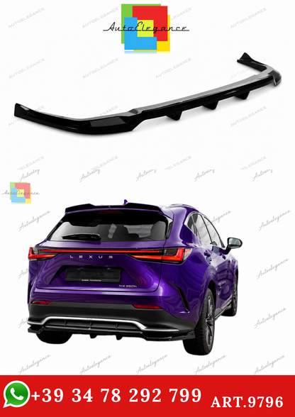 🔥ART.9796 SPLITTER POSTERIORE (CON BARRE VERTICALI ) LEXUS NX F-SPORT Mk2🔥