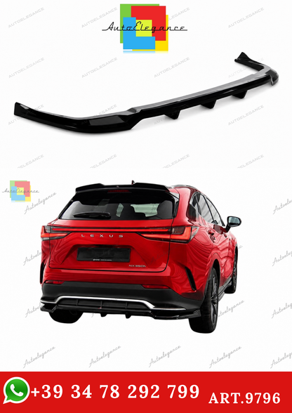 🔥ART.9796 SPLITTER POSTERIORE (CON BARRE VERTICALI ) LEXUS NX F-SPORT Mk2🔥