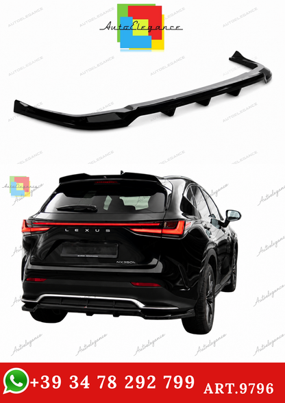 🔥ART.9796 SPLITTER POSTERIORE (CON BARRE VERTICALI ) LEXUS NX F-SPORT Mk2🔥