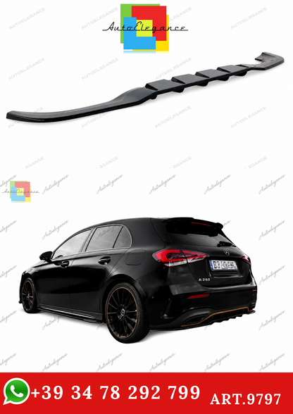 🔥ART.9797 SPLITTER POSTERIORE PER MERCEDES CLASSE A HATCHBACK AMG LINE W177🔥