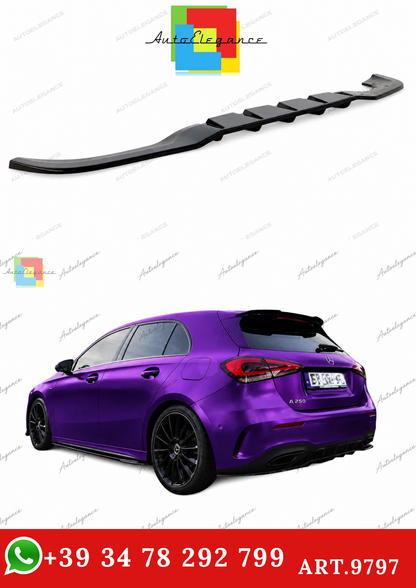 🔥ART.9797 SPLITTER POSTERIORE PER MERCEDES CLASSE A HATCHBACK AMG LINE W177🔥