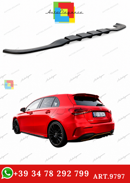 🔥ART.9797 SPLITTER POSTERIORE PER MERCEDES CLASSE A HATCHBACK AMG LINE W177🔥