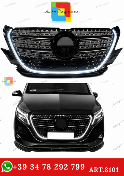 💕ART.8101 Griglia Radiatore LED Stile M Pre-Facelift  M.Benz Vito Metris W448💕