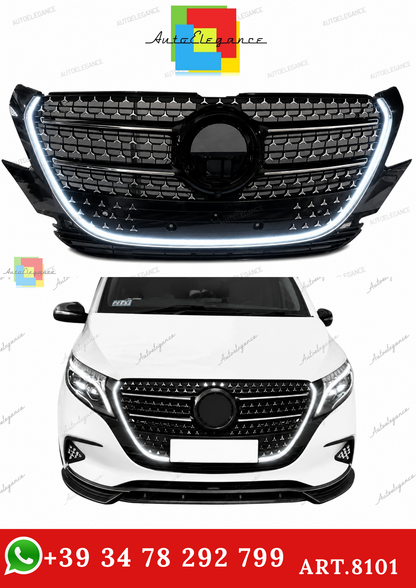 💕ART.8101 Griglia Radiatore LED Stile M Pre-Facelift  M.Benz Vito Metris W448💕