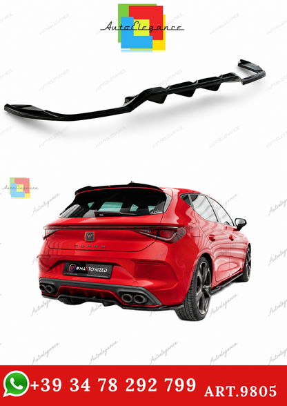 🔥ART.9805 SPLITTER POSTERIORE (CON BARRE VERTIVALI) CUPRA LEON HATCHBACK Mk1🔥