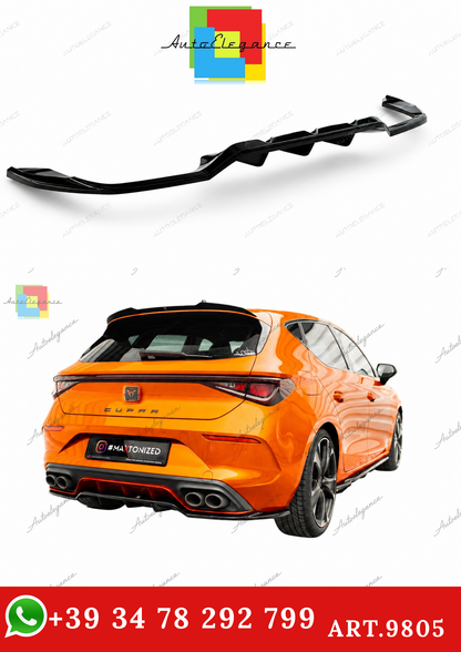 🔥ART.9805 SPLITTER POSTERIORE (CON BARRE VERTIVALI) CUPRA LEON HATCHBACK Mk1🔥