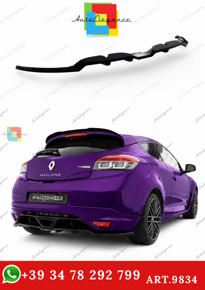 🔥ART.9834 SPLITTER POSTERIORE (CON BARRE VERTICALI) PER RENAULT MEGANE RS Mk3🔥