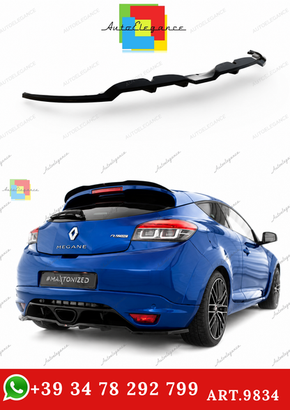 🔥ART.9834 SPLITTER POSTERIORE (CON BARRE VERTICALI) PER RENAULT MEGANE RS Mk3🔥