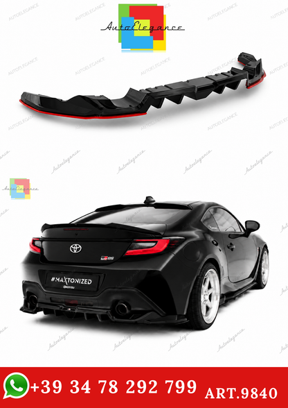 🔥ART.9840 SPLITTER POSTERIORE (CON BARRE VERTICALI) V.2 PER TOYOTA GR86 Mk1🔥