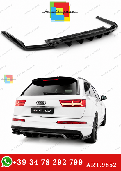 🔥ART.9852 SPLITTER POSTERIORE (CON BARRE VERTICALI) AUDI SQ7 / Q7 S-LINE Mk2🔥