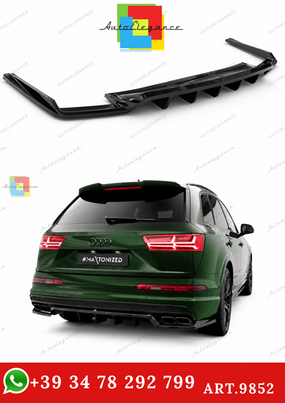 🔥ART.9852 SPLITTER POSTERIORE (CON BARRE VERTICALI) AUDI SQ7 / Q7 S-LINE Mk2🔥