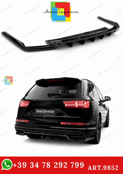 🔥ART.9852 SPLITTER POSTERIORE (CON BARRE VERTICALI) AUDI SQ7 / Q7 S-LINE Mk2🔥