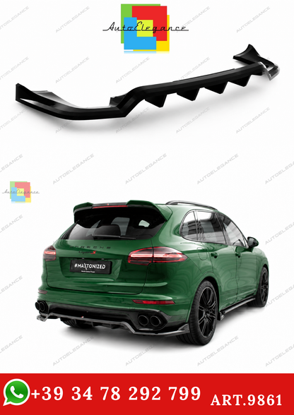 🔥ART.9861 SPLITTER POSTERIORE PER PORSCHE CAYENNE Mk2 FACELIFT🔥