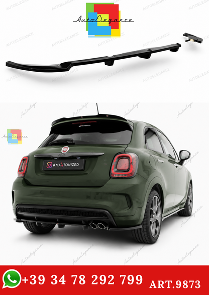 🔥ART.9873 SPLITTER POSTERIORE ADATTO PER FIAT 500X SPORT Mk1 FACELIFT🔥