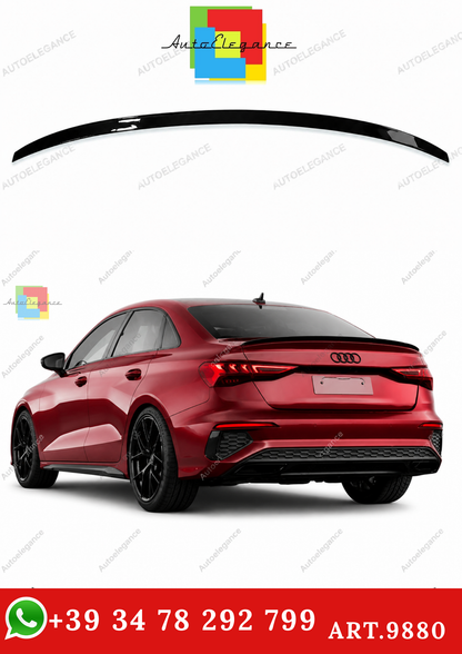 🔥ART.9880 SPOILER STILE  S3 NERO LUCIDO PER AUDI A3 S3 RS3 8Y BERLINA 2020+🔥