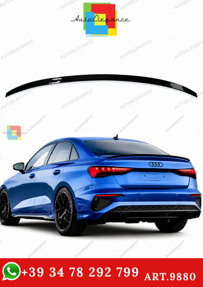 🔥ART.9880 SPOILER STILE  S3 NERO LUCIDO PER AUDI A3 S3 RS3 8Y BERLINA 2020+🔥