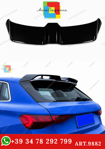 🔥ART.9882 SPOILER TETTO PER AUDI A3 S3 RS3 8Y SPORTBACK NERO LUCIDO 2020+🔥