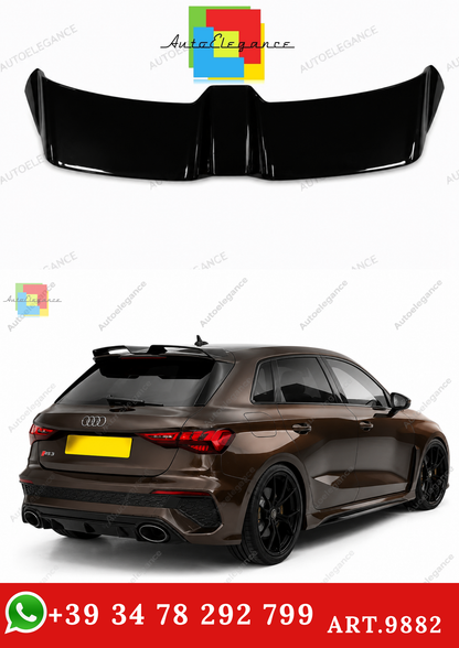 🔥ART.9882 SPOILER TETTO PER AUDI A3 S3 RS3 8Y SPORTBACK NERO LUCIDO 2020+🔥