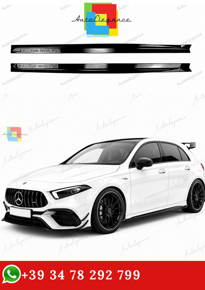 🔥MINIGONNE LATERALI MERCEDES A W177 C118 A200 CLA200 HATCHBACK AMG LINE 18+🔥