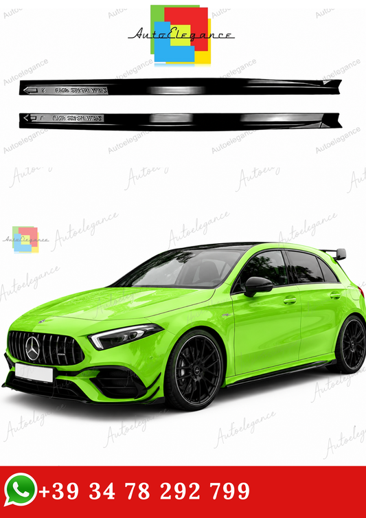 🔥MINIGONNE LATERALI MERCEDES A W177 C118 A200 CLA200 HATCHBACK AMG LINE 18+🔥