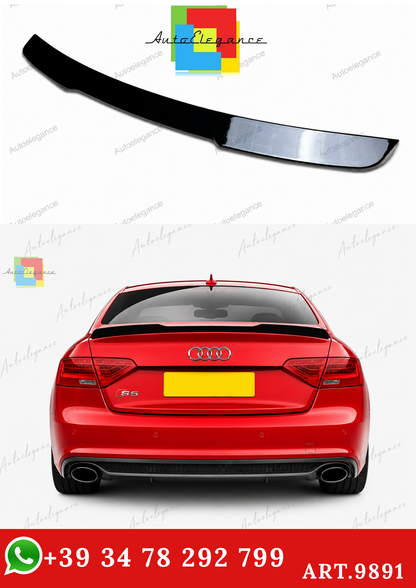 🔥ART.9891 SPOILER PER AUDI A5 S5 RS5 B8 8T8 SPORTBACK NERO LUCIDO 09-16🔥