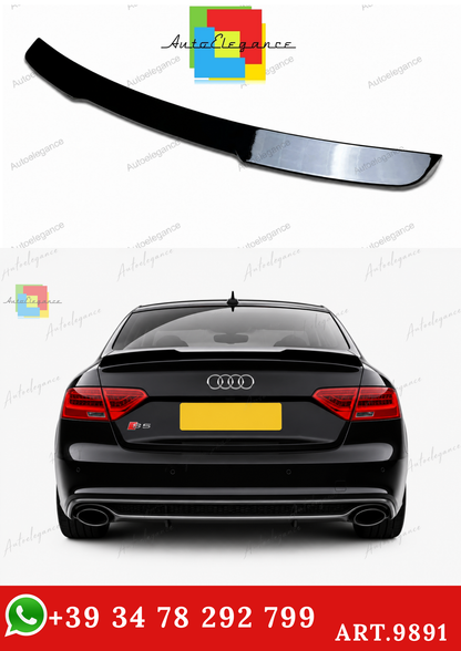 🔥ART.9891 SPOILER PER AUDI A5 S5 RS5 B8 8T8 SPORTBACK NERO LUCIDO 09-16🔥