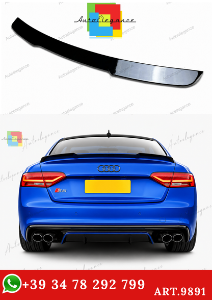 🔥ART.9891 SPOILER PER AUDI A5 S5 RS5 B8 8T8 SPORTBACK NERO LUCIDO 09-16🔥