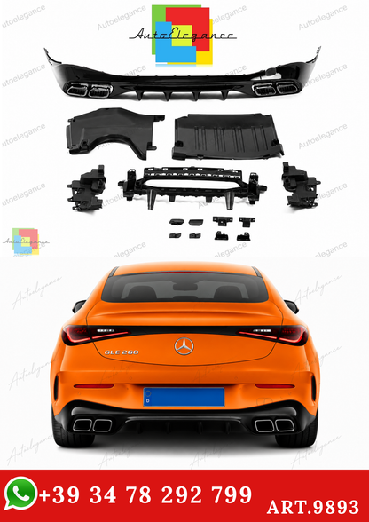 💕ART.9893  Diffusore mercedes  w236 c236 cle look 63 s AMG nero💕