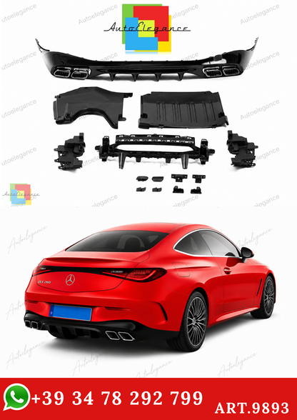 💕ART.9893  Diffusore mercedes  w236 c236 cle look 63 s AMG nero💕