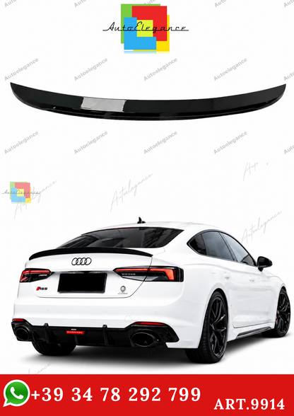 🔥ART.9914 SPOILER PER BAGAGLIAIO AUDI A5 S5 RS5 B9 SPORTBACK NERO LUCIDO 17+🔥