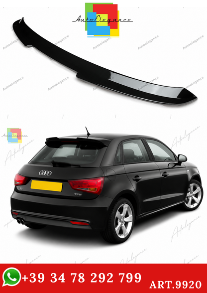 🔥ART.9920 SPOILER POSTERIORE PER AUDI A1 8X 5 PORTE 2010-2018 NERO LUCIDO🔥