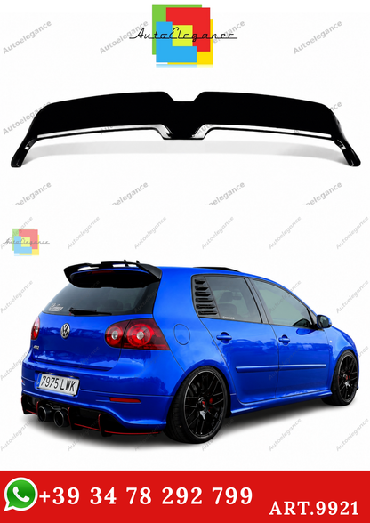 🔥ART.9921 SPOILER PER VW GOLF MK5 GTI R32 R OT STYLE 3-8 NERO LUCIDO🔥