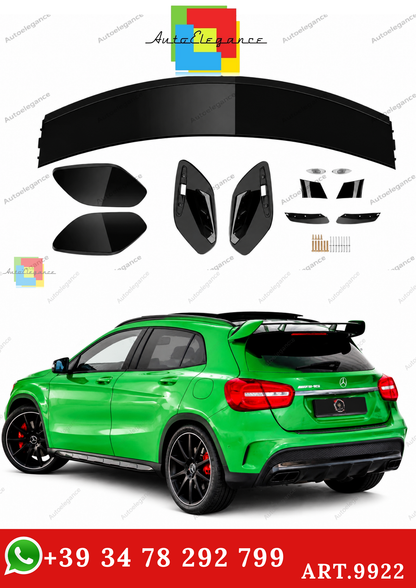 🔥ART.9922 SPOILER IN STILE AMG PER MERCEDES GLA X156 GLA45 13-20 NERO LUCIDO🔥
