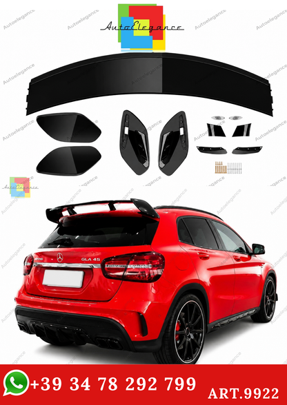 🔥ART.9922 SPOILER IN STILE AMG PER MERCEDES GLA X156 GLA45 13-20 NERO LUCIDO🔥