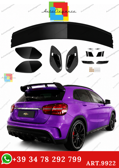 🔥ART.9922 SPOILER IN STILE AMG PER MERCEDES GLA X156 GLA45 13-20 NERO LUCIDO🔥