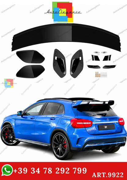 🔥ART.9922 SPOILER IN STILE AMG PER MERCEDES GLA X156 GLA45 13-20 NERO LUCIDO🔥